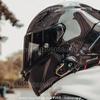 Full Face Carbon Fiber Motorcycle Helmet Motocross Racing Motobike Riding Glossy Black Helmet Casco De Motocicleta Four Season