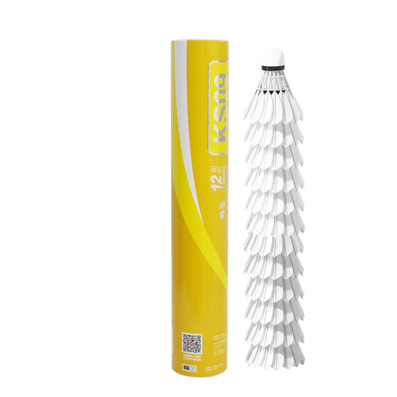 Li Ning KS09 1 Duck Feather Shuttlecock 12 Pack Duck Feather Shuttlecocks LNKS09-1