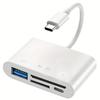 3-in-1 Type C Card Reader SD TF Memory Card Reader OTG Adapter High Speed Data Transmitter for iPhone 15 16  Samsun Xiaomi