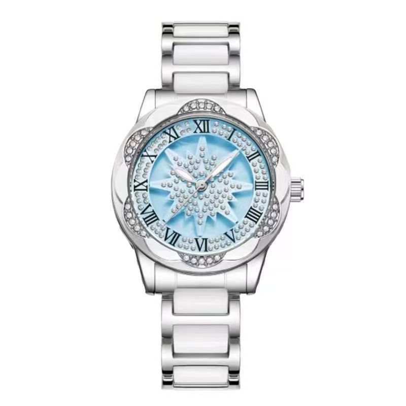 

Time comes and goes pentagram luminous hollow quartz watch waterproof women s watch