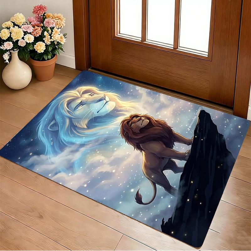 Lion'S Journey Living Room Nonslip Area Rug Soft Carpet For Bedroom Game Playroom Sofa Office Home Decor Doormat Christmas Gift C9226