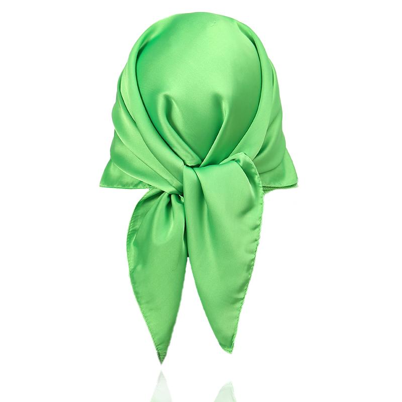 Luxury Silk feeling Scarf Women Satin Solid color Hijab RUNMEI Scarves Muslim Pareo Bandana Female Shawl Wrap Headband Foulard