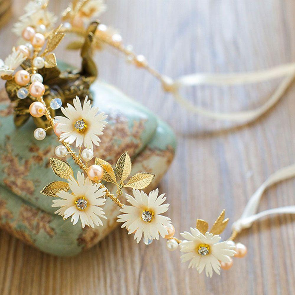 Wedding Daisy Flower Bridal Tiaras Hairband Garlands Headband