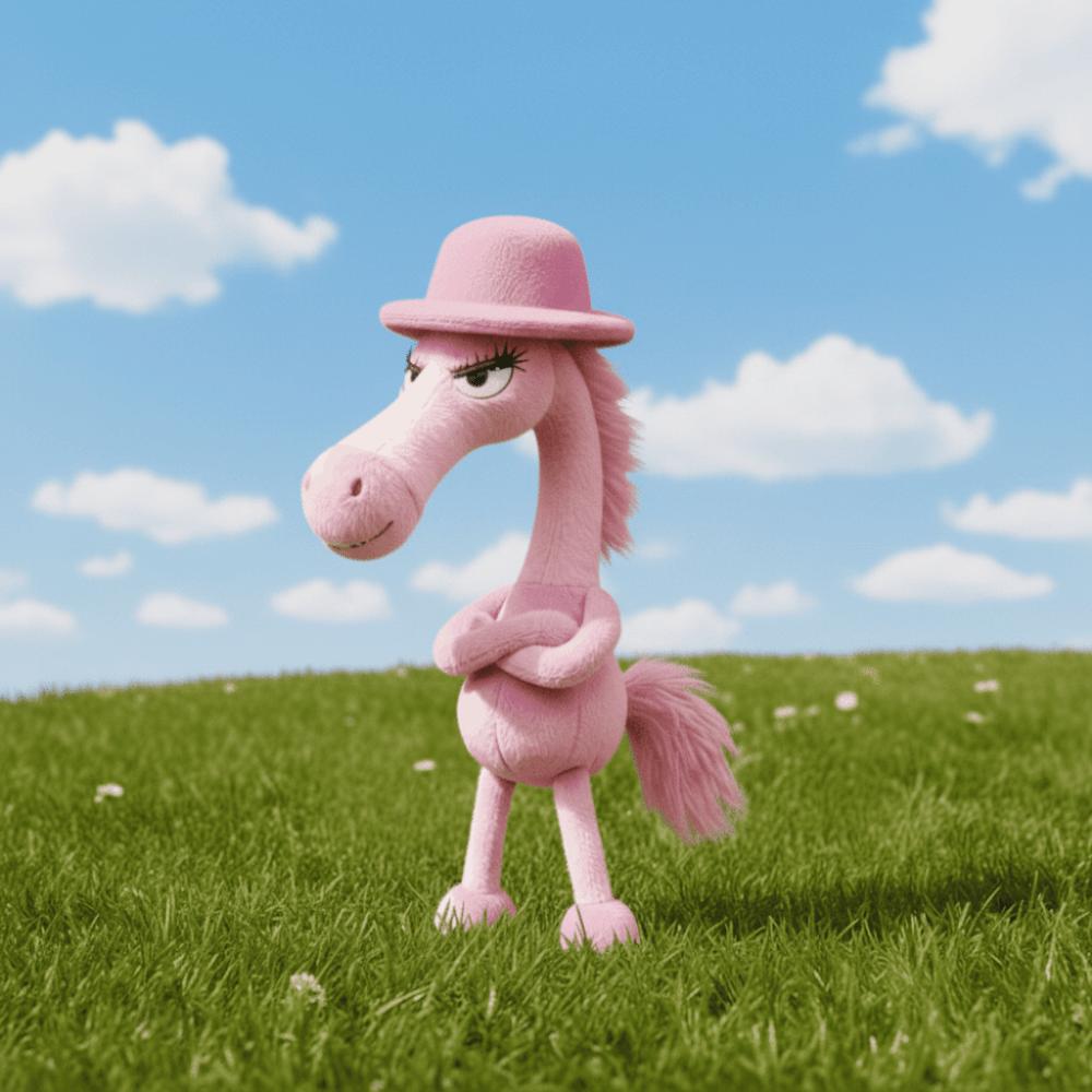 Cute Design Plush Toy Exquisite Craftsmanship Pony Doll Plush Pony Simulation Horse  Christmas Gift