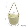 Vintage Half-Round Hanging Wall Flower Basket for Garden, Courtyard, or Balcony