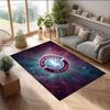 Aston Villa Football Print Crystal Velvet Rug, Comfortable Water Absorbent Non Slip Indoor Floor Carpet