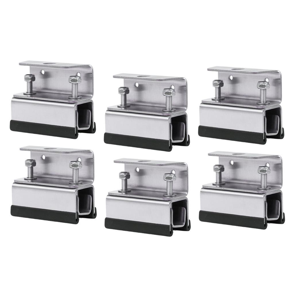 4Pcs Roof Rack Mount Kit for Vans Stainless Steel Brackets for Secure Load Transportation and Photovoltaic Panels