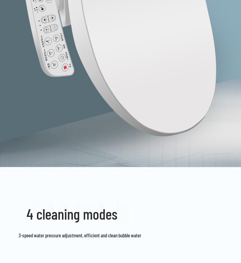 Smart Instant-Heat Toilet Seat: Advanced Technology with Constant Temperature, Multi-Flush, Heating, Sterilization, & Deodorization.