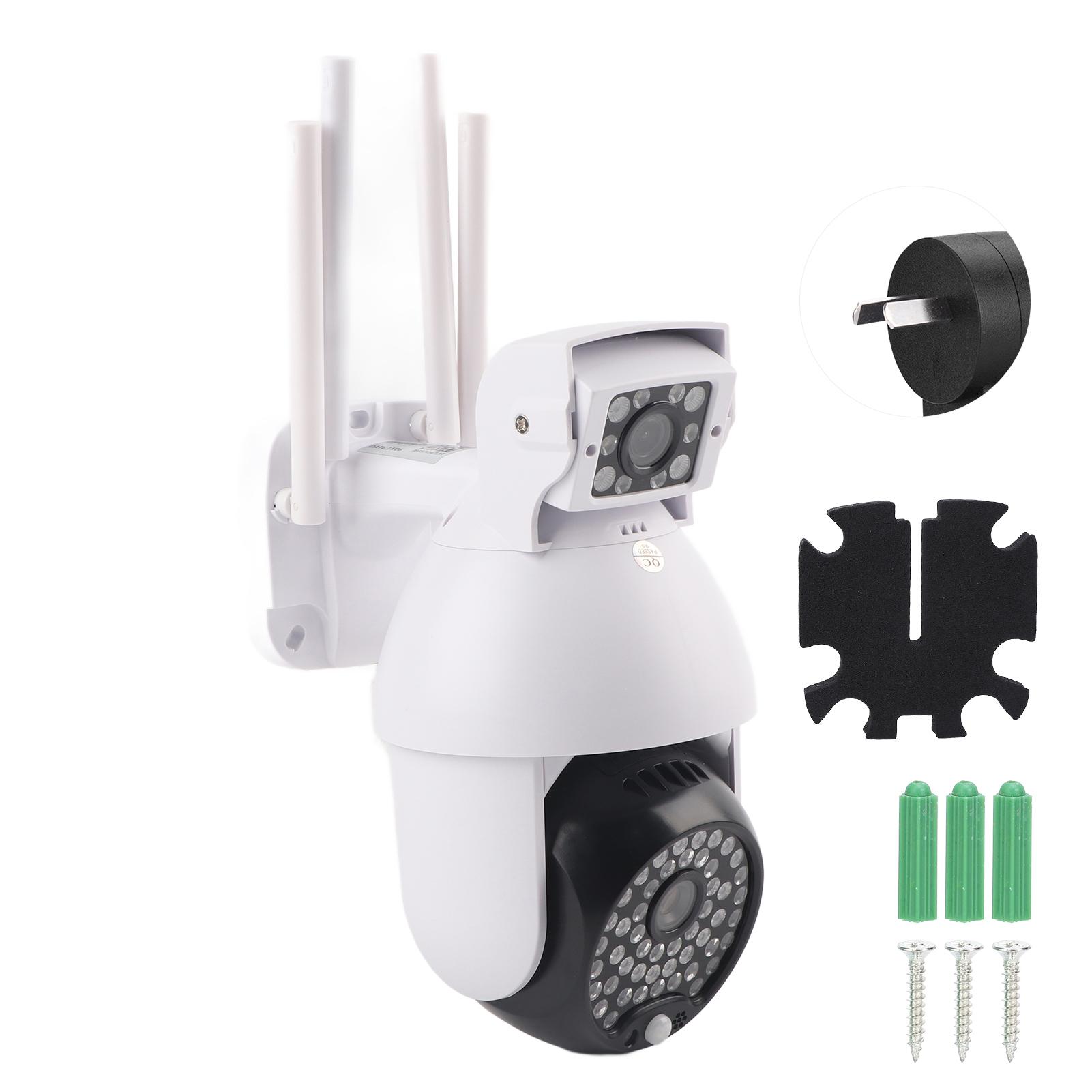 

1080P Wifi PTZ Camera 60 Lights Dual Lens IP66 Waterproof Motion Detection Night Vision Home