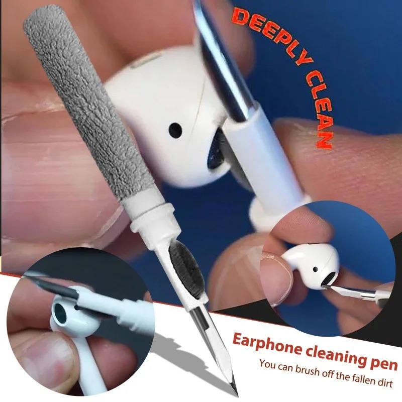 1/2/3/4/6/8 Peças Caneta de Limpeza para Fones de Ouvido llphone Kit Limpador Escova de Limpeza Para Fones de Ouvido Bluetooth Sem Fio Ferramentas de Limpeza