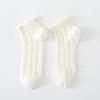 Femme Est Été Mince Dégradé Uni Coton Simple Doux Mignon Chaussettes Confortable Bord Oreille de Bois Vêtement Mode Lolita