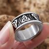 Vintage Stainless Steel Viking Odin Trinity Ring Punk Simple Nordic Celtics Knot Ring Men Women Amulet Fashion Jewelry Gift