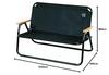 Captain Stag Aluminum Bench with Backrest, CS Black Label, UC-1660