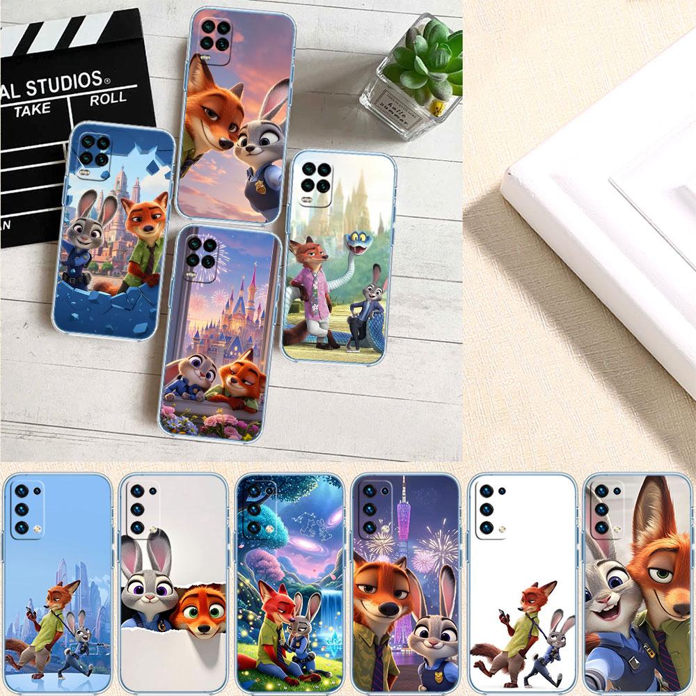 CJ105 Zootopia Disney Soft Shell Transparent Phone Case for Motorola Moto G7 G8 G9 G84 G85 G73 G24 G15 Z2 Play Power Plus