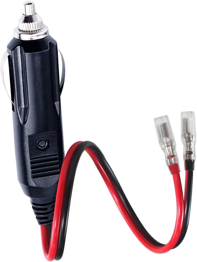 Dongge Autoersatz / 24V Zigarettenanzünderstecker mit Kabel und Einzelkopfanschluss zur Verkabelung Zigarettenanzünder DIY Stromkabel