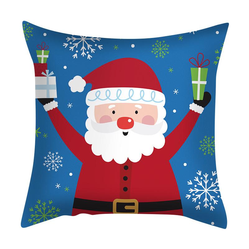 45cm Christmas Cushion Cover Navidad Merry Christmas Decorations For Home 2025 Xmas Noel Cristmas Ornaments New Year Gifts