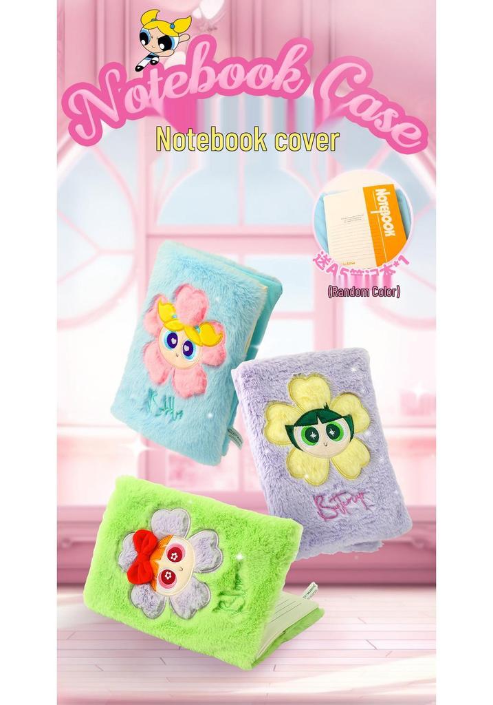 Powerpuff Girls Plush iPad Tablet Protective Crossbody Case & Diary Cover - Creative Gift for Girls