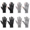 Cycling Fishing Gloves for Men Ice Silk Non-Slip Sun Protection  Gloves Thin Anti-UV Outdoor Sports Motorcycle Gloves