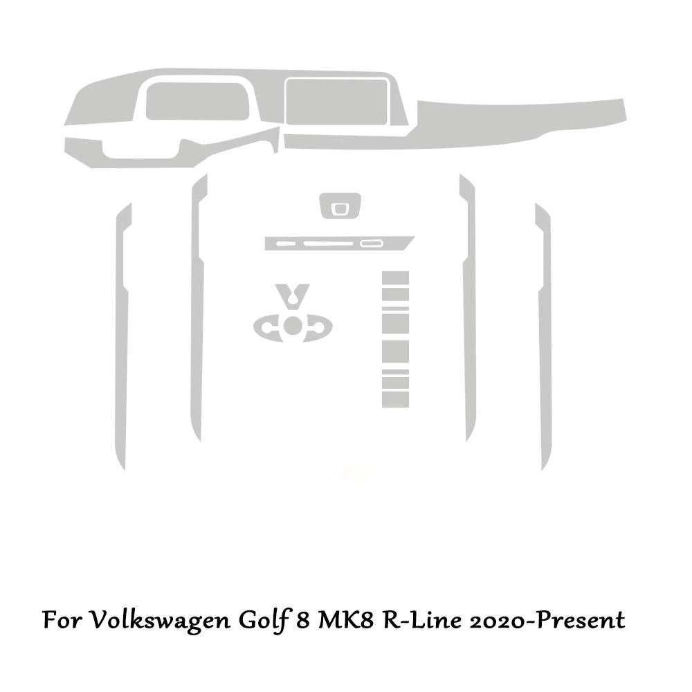 

Защитная пленка для центральной консоли, панели приборов, экрана навигации салона автомобиля для Volkswagen VW Golf 8 MK8 R Line LHD