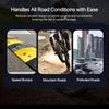Anti-Shake Motorcycle Phone Mount – ABS+Alloy, 4 Shock Absorbers & Safety Lock less