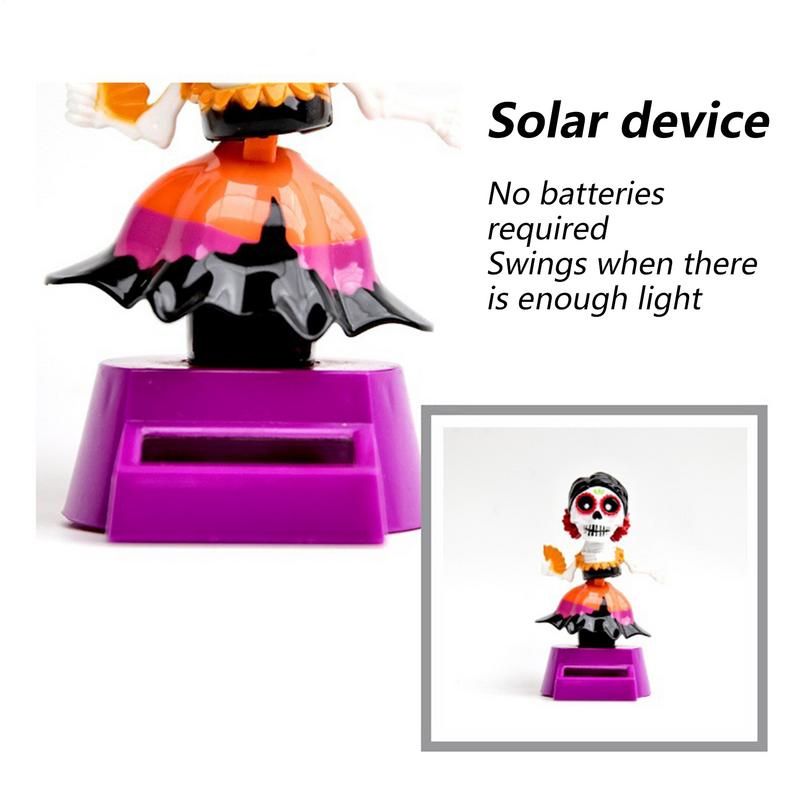 Bobble Head Skeleton Car Decoration Skull Dashboard Crafts Auto Dash Skeleton Doll Exquisite Desktop Fun Figurines For Friends