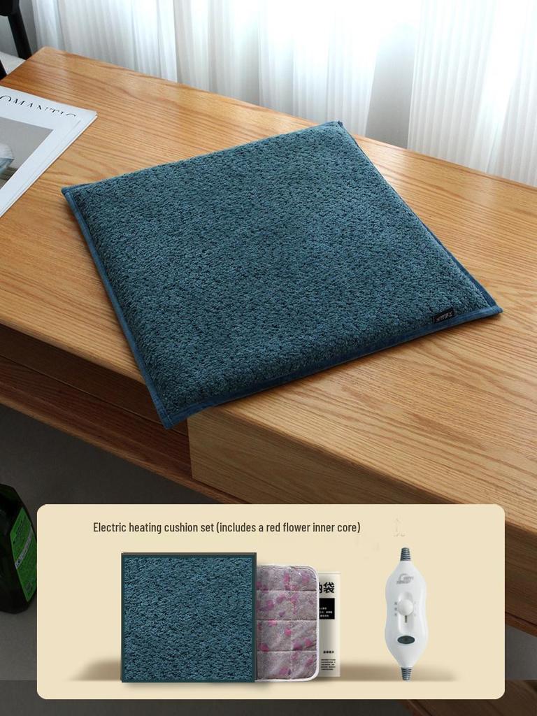 Wormwood Heated Seat Cushion with Moxibustion Therapy - Electric Heating Pad for Office Chairs