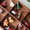 9Pcs Glass Christmas Tree Ornaments, Snowman & Santa Claus Hanging Decorations, Festive Charm for Xmas Tree, Car & Home, Gift Ready