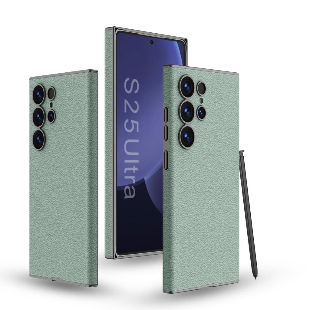 Vhodné pro pouzdro na mobilní telefon Samsung S25U S25u Kůže Senzorická kůže Plný okraj Zakřivený skořepina Proti pádu Tenké