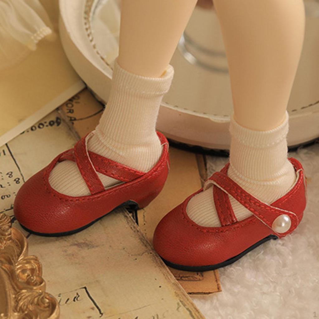 1/4 Female Figure Shoes PU Fashion Realistic Sturdy BJD Doll Accessories High Heel Mini