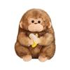 Stuffed Monkey Plush Golden Monkey Toy Chinese Zodiac Gift Soft Short Plush Realistic Design For Holiday Decor And Kids