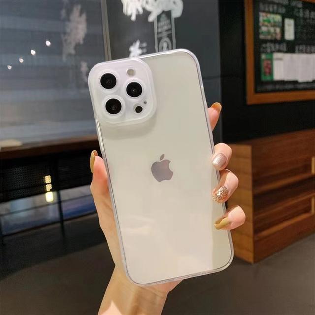 For Iphone 13pro Lens Protection Clear Phone Case For Iphone 13 Pro Max 12 11 Xs Max X Transparent Soft Bumper Back Cover Funda
