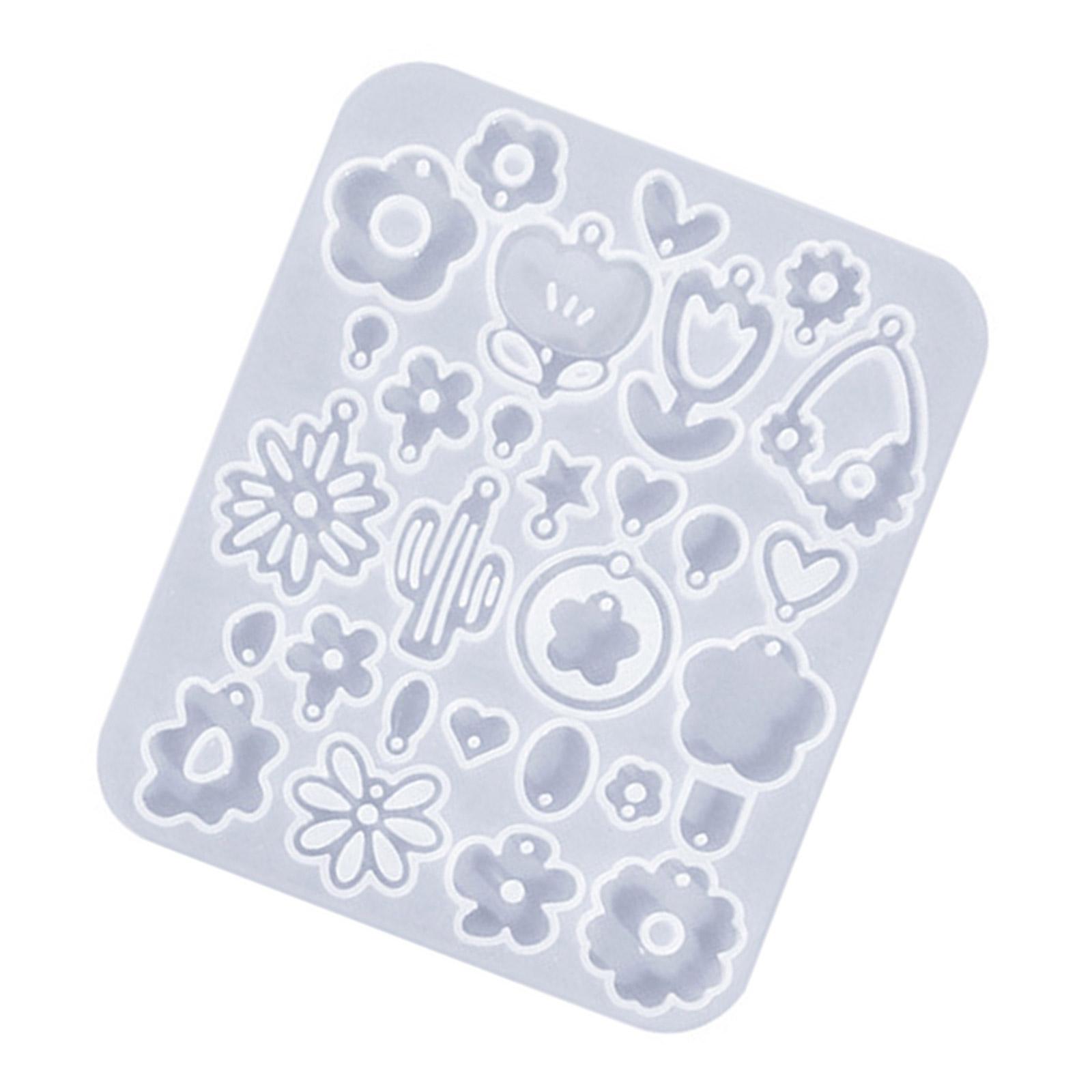 

Серьги Эпоксидная форма Инструменты/Форма для серег в форме цветка Ручная работа Подвеска для ушей Силиконовые формы для любителей рукоделия T4