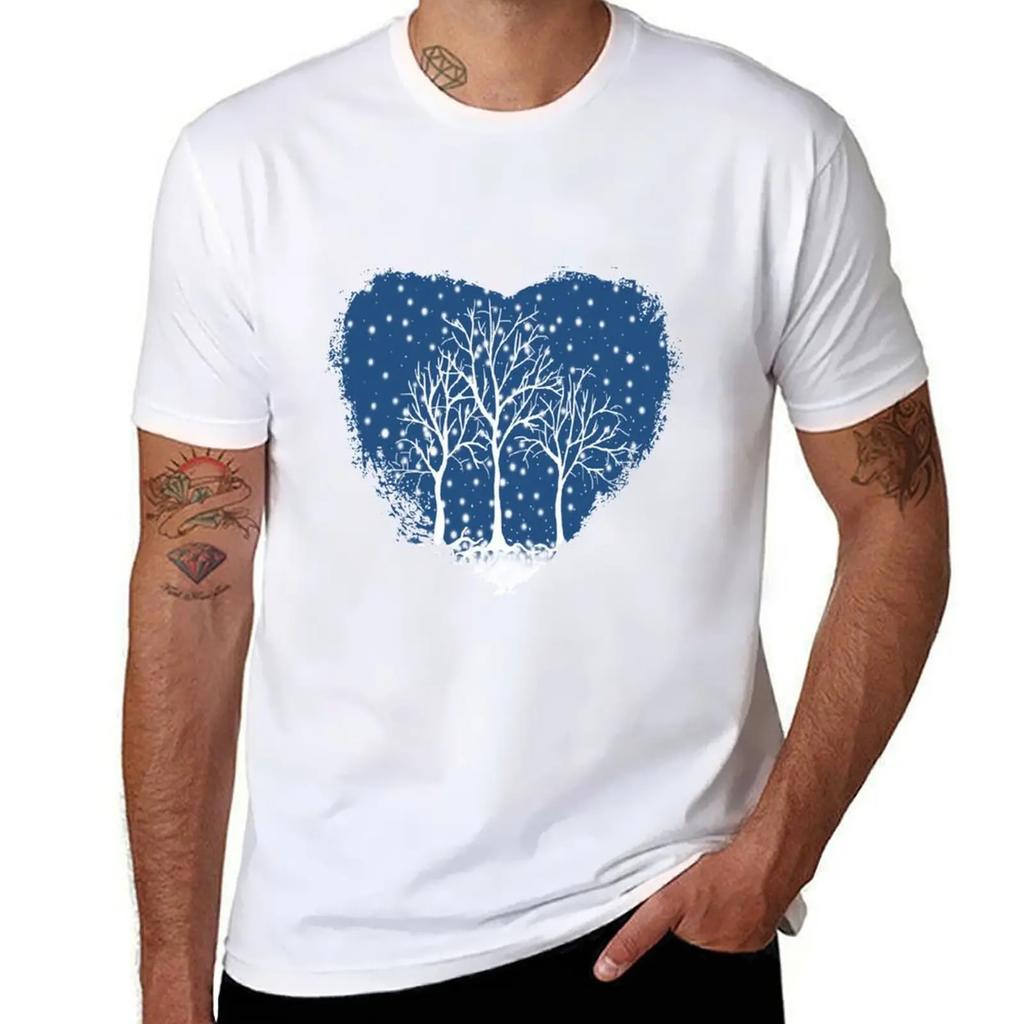 The First Snow of Winter T-Shirt anime figures baggy shirts Short sleeve tee outfits for men