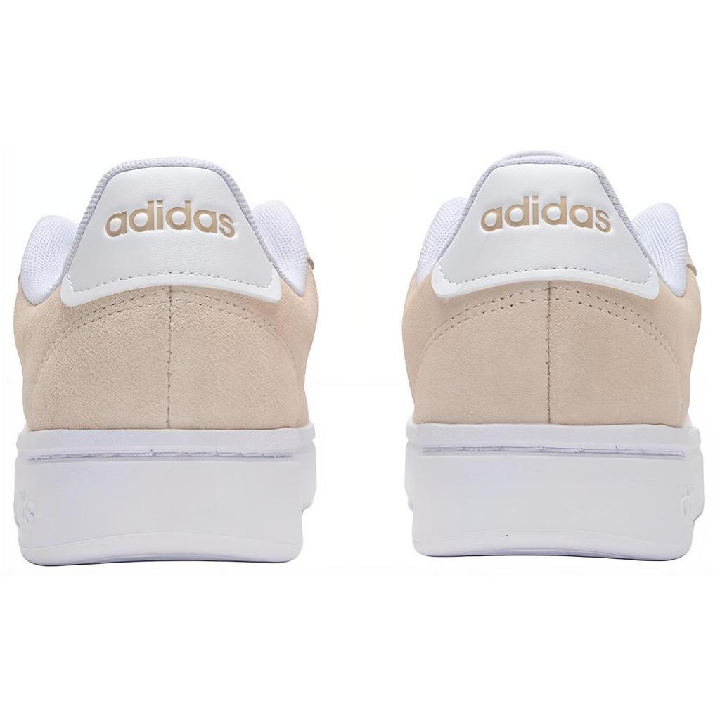 Adidas Grand Court Alpha Comfortable Versatile Shock Absorbing Non-Slip Durable Low-Top Tennis Shoes Women Sneakers Light-Khaki IH0855