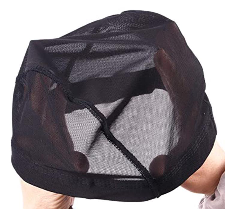 

Высокоэластичная сетчатая шапочка для парика без головной боли - Дышащая шапочка для плавания и U-образная сетка для парика