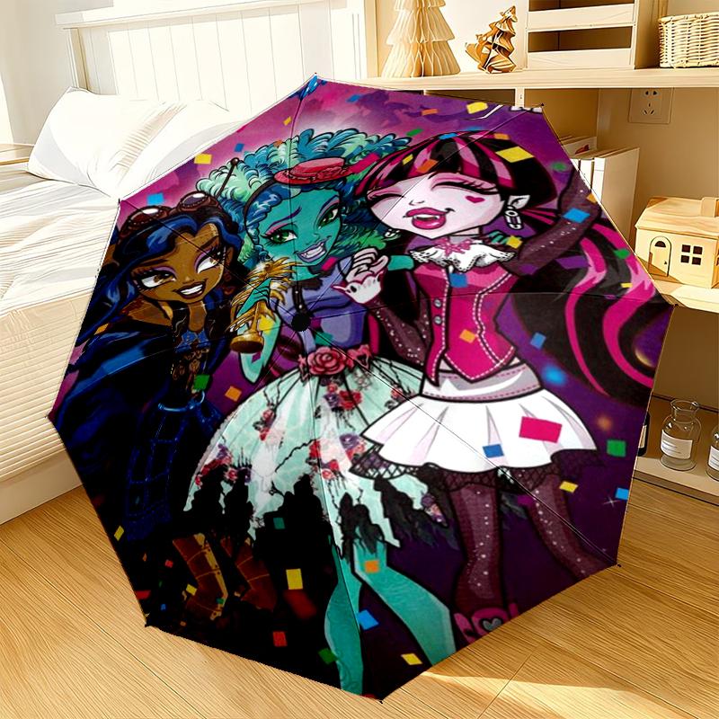 Monster Creatures Umbrella 8-Frame for Travel, camping, Casual Lightweight Portable Umbrella, Essential for every family Holidays Birthday Gift