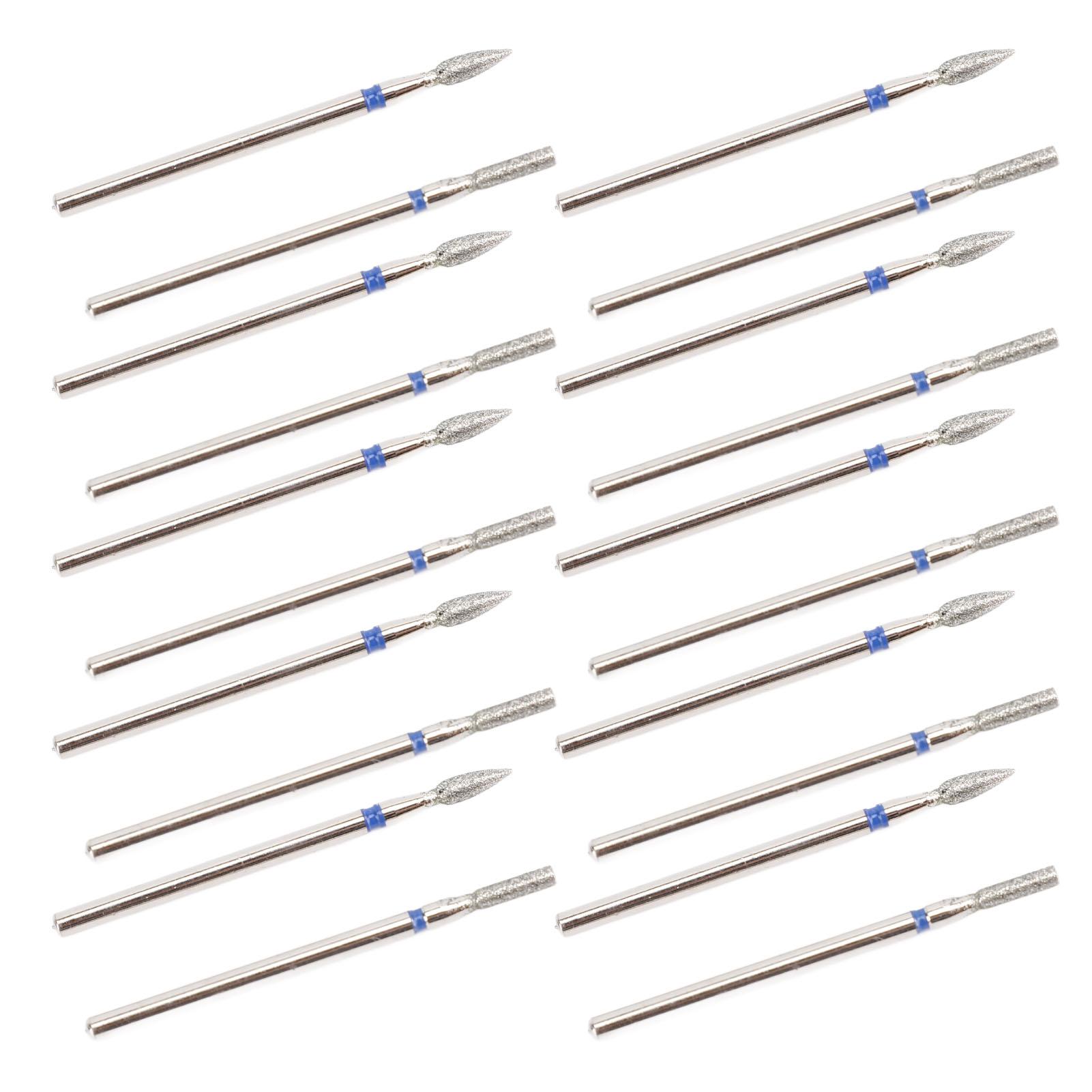 

20 шт. Насадки для маникюрного аппарата, Насадки из нержавеющей стали для маникюра, Профессиональная шлифовальная головка для электрического маникюрного аппарата