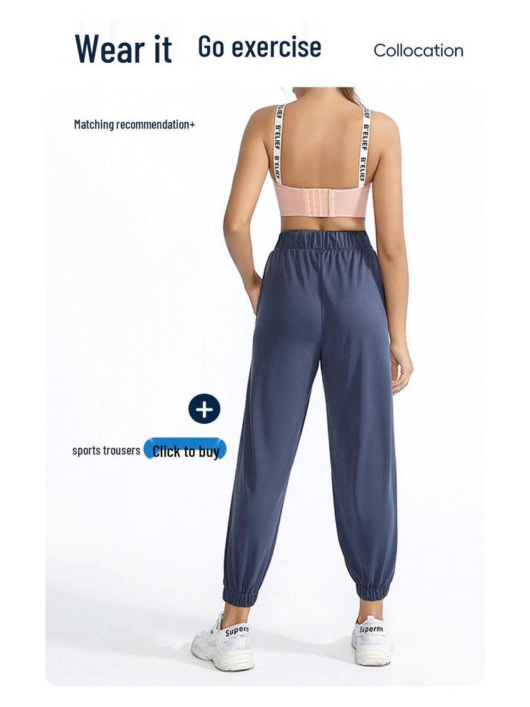 High-Impact Women's Yoga Bra: 4-Row Buckle Sports Vest for Summer