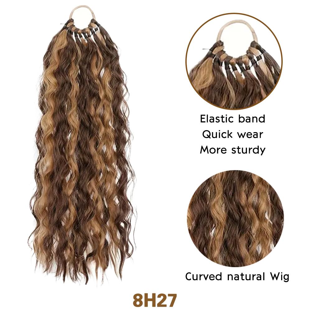 

XINRAN синтетический длинный вьющийся с резинкой конский хвост удлинитель обертывание вокруг термостойкий конский хвост для женщин повседневная одежда для вечеринок 60cm