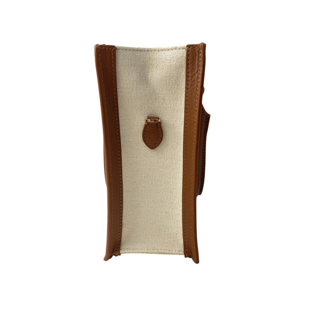 Used MORABITOShoulder Bag Brown/Ivory System Canvas/leather Women