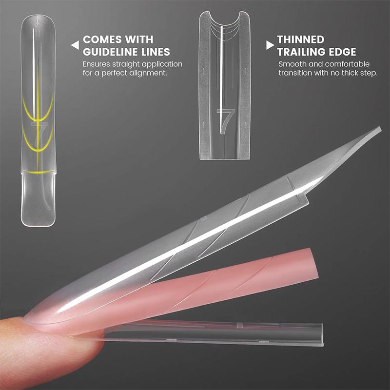 60/120/240 Pezzi Forme Doppie per Unghie a Sandwich Forme per Estensioni Unghie Ovale Forma Superiore e Inferiore Per Estensioni Unghie Veloci Strumenti per Manicure