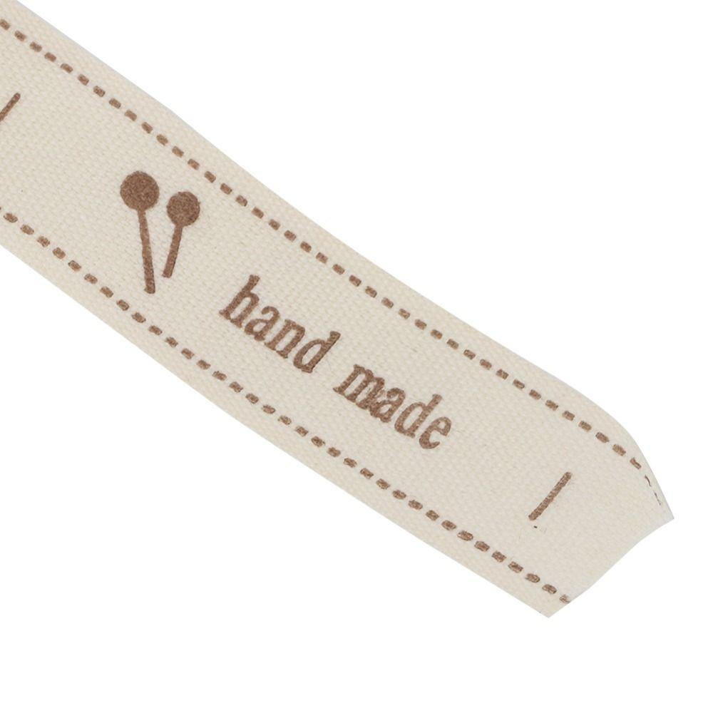 1pcs Creative 1.5cm Width Cotton Ribbon Twill Tape Embroidered Gift Packaging Ribbon Handmade Fonts Ribbon DIY Crafts