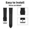 20mm 22mm Leather Watch Band Watch Strap- Soft Durable Water-proof for Samsung Galaxy Watch Huawei Watch Xiaomi Watch Garmin Watch Amazfit Watch