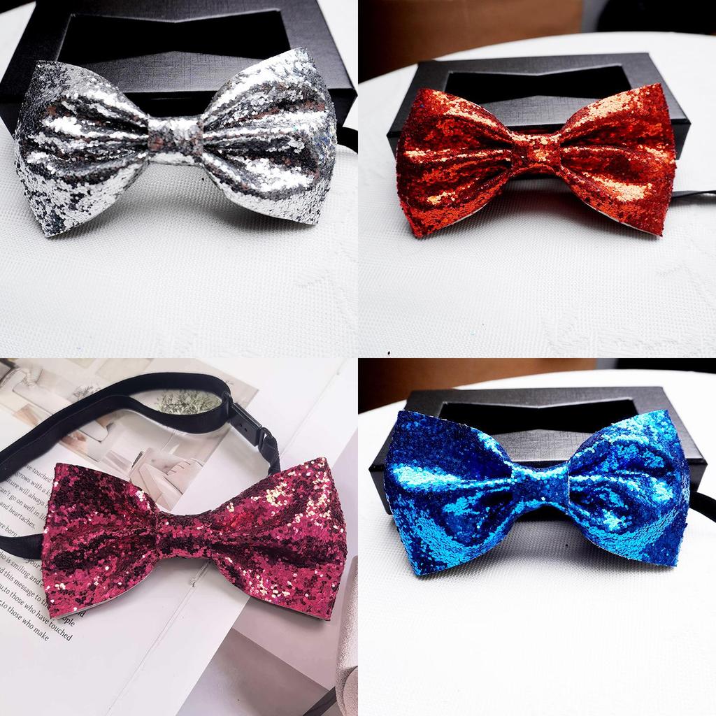 Elegante Papillon da Uomo per Matrimoni con Design a Paillettes per Eventi Formali