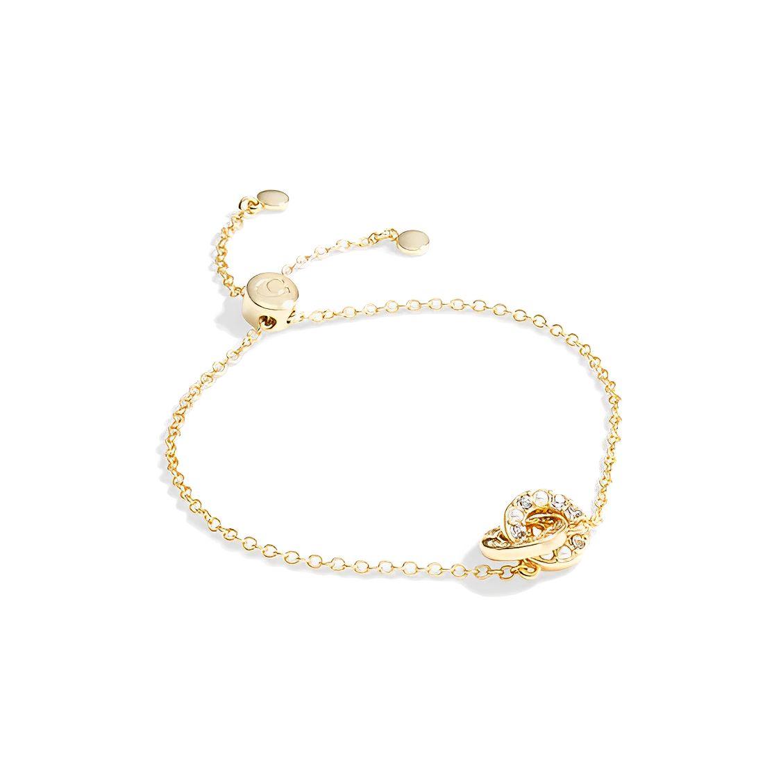 COACH Solid Color Decorative Copper Bracelet
