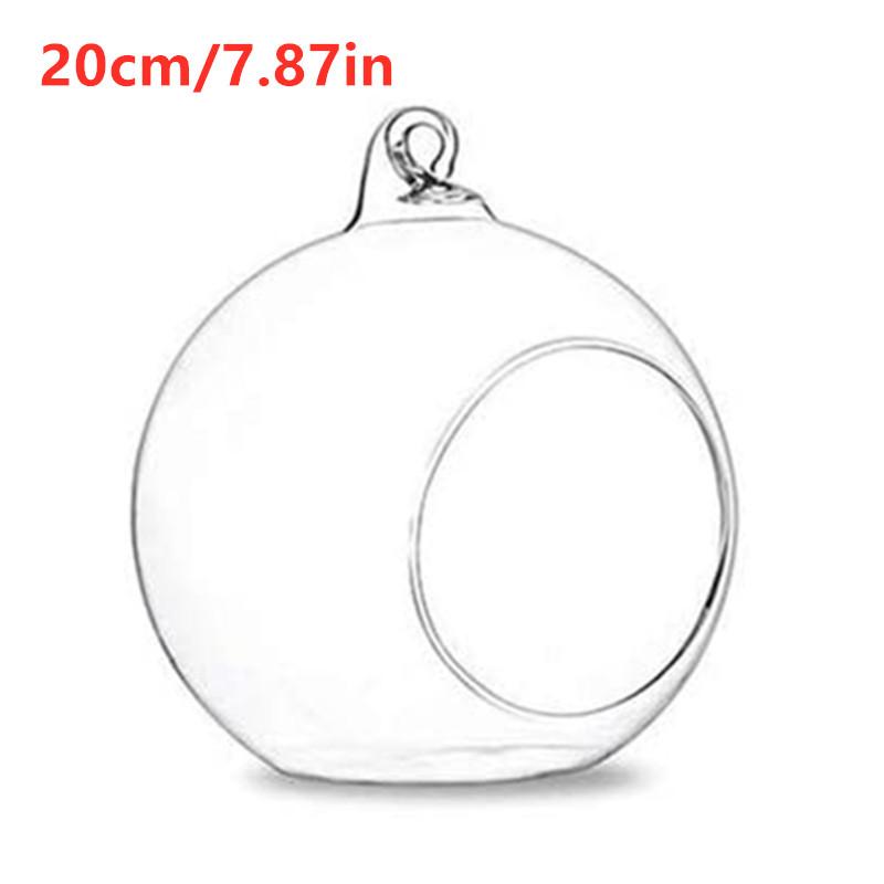 

Hanging Glass Terrarium Globe Tea Light Candle Holder Succulents Vase Hanger for Home Wedding Party Indoor Outdoor Decor