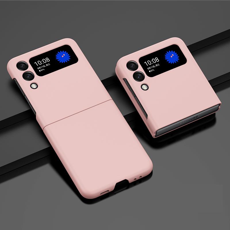 Candy Color Hard Pc Phone Case For Samsung Galaxy Z Flip 3 5g Shockproof Matte Back Cover For Galaxy Z Flip3