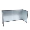 Splatter Guard Heat Insulation Board Silver Zinc Plated Iron Oil Splash Insulation Board for Kitchen Cooking