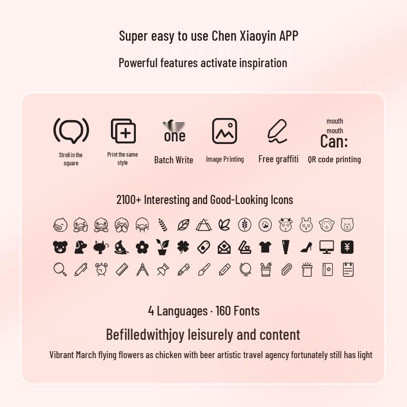 Jingchen D110 Bluetooth Portable Smart Label Printer