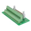 Terminal Breakout Block, Male Header Breakout Board, Terminal Block Connector, IDC34P, 34-Pin, PLC Interface, Simple DIN Rail Mounting Legs